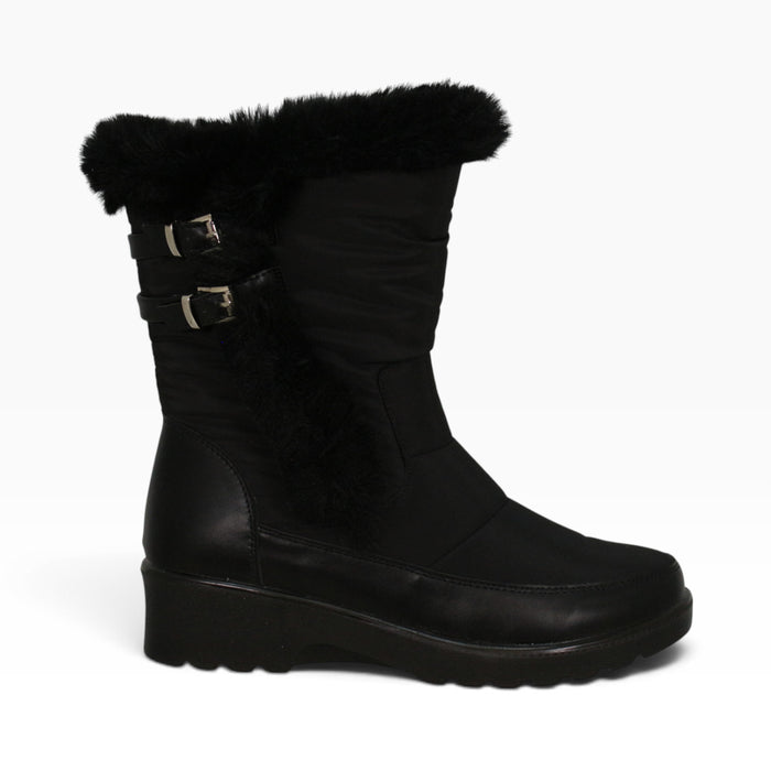 Bottes à fermeture éclair avec semelle antidérapante Mountain Ridge pour femmes, -20 °C