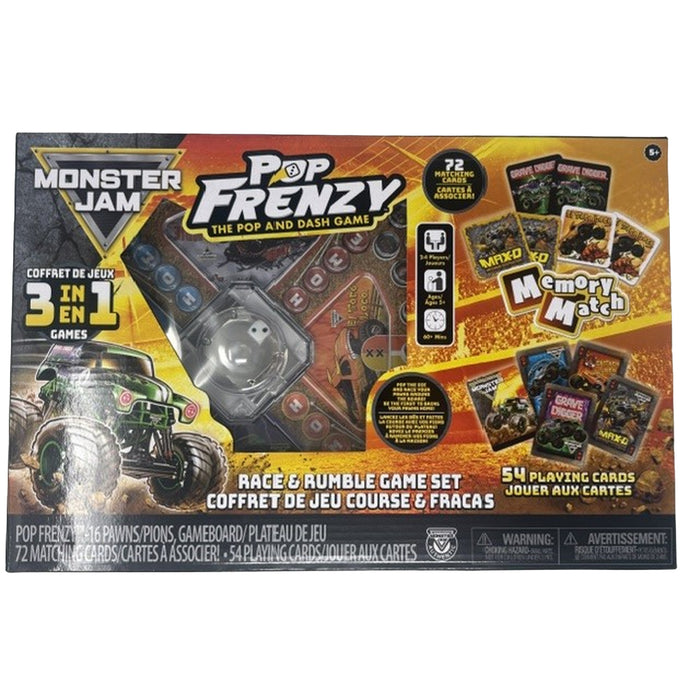 Plateau de jeu 3 en 1 Trouble Monster Jam
