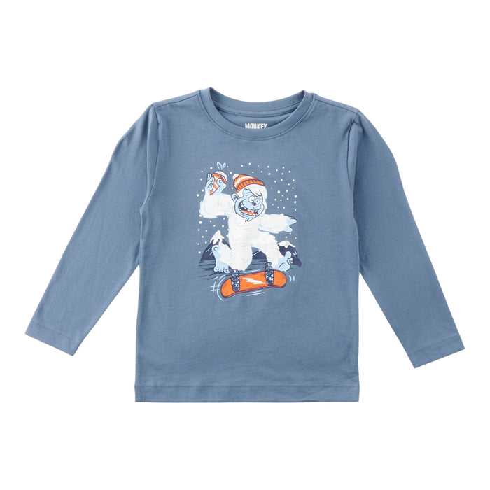 MONKEY BARS Toddler Boys' Urban Brights Long Sleeve Printed T-Shirt