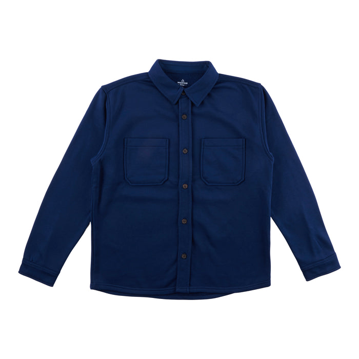 Mountain Ridge Men's Fleece Button-Up Overshirt
