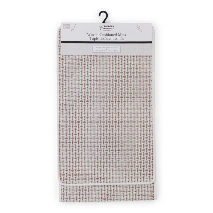 Tapis tissés à revers en mousse, emb. de 2
