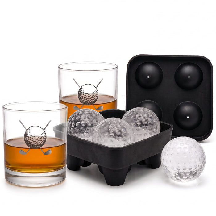 Ensemble de verres à thématique de golf Highland Heritage, 3 pièces