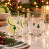 Holiday Tree Glasses, 14-oz, 2 Pack