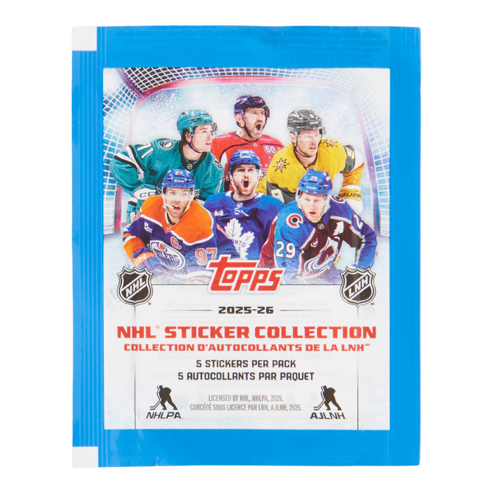Ensemble d’autocollants de collection de la LNH 2025-2026 de Topps