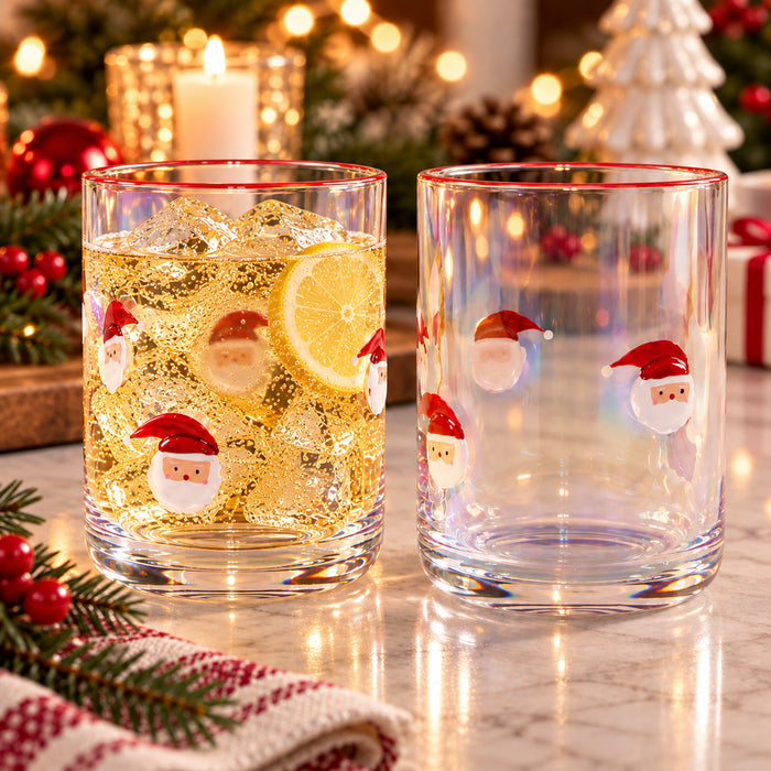 Verres à motif de père Noël des Fêtes, 14 oz, emb. de 2