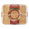 Wood Charcuterie Board, Burgundy, 14.5-in x 11-in.