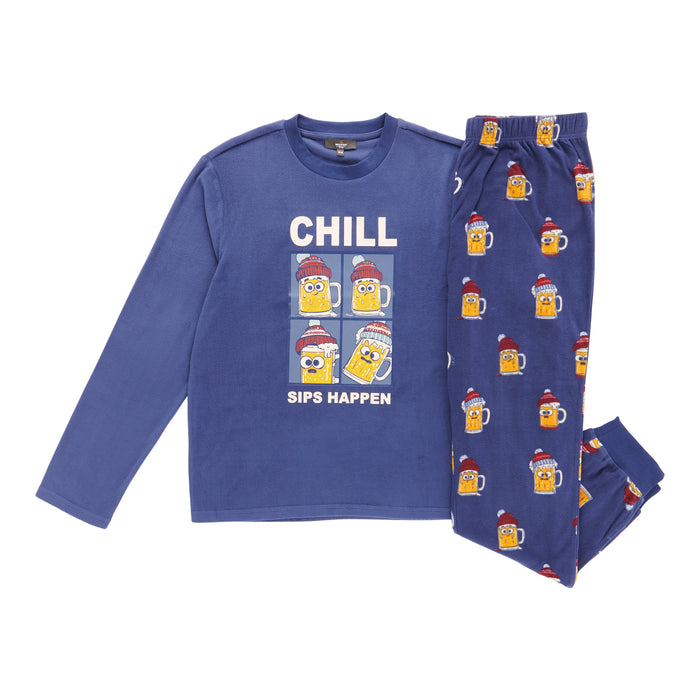 Mountain Ridge Men's Velour PJ Set, 2-Piece