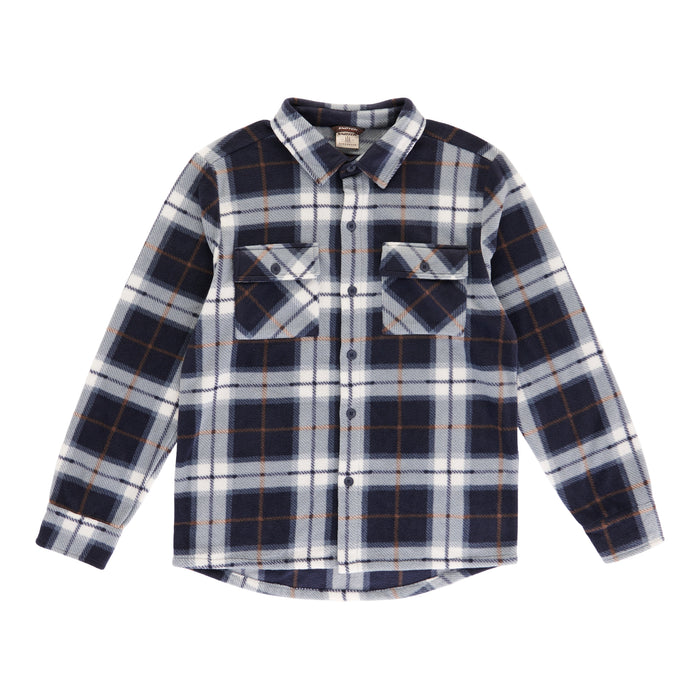 Men's Micropolar Plaid Shirt, Assorted