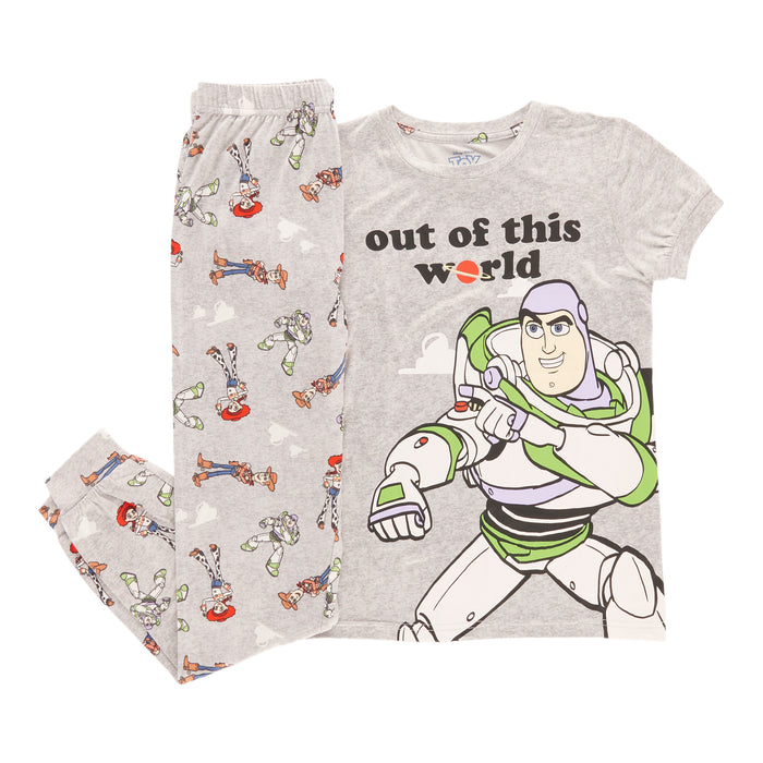 Ensemble de pyjama imprimé à manches courtes Toy Story sous licence pour tout-petits, assortiment familial, 2 pièces