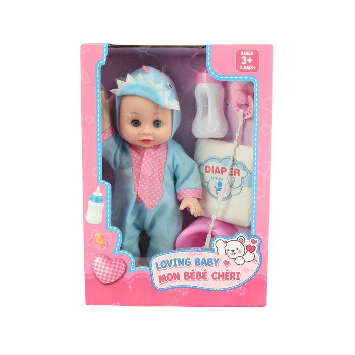 Baby Doll With Animal Pj's, 13-in, Assorted