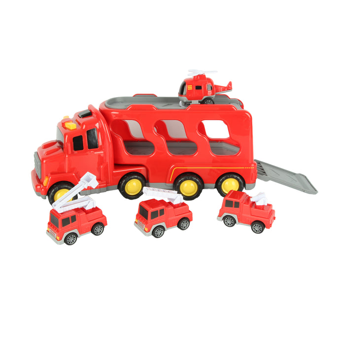 Ens. de camion de pompiers à 2 niveaux, 5 pièces