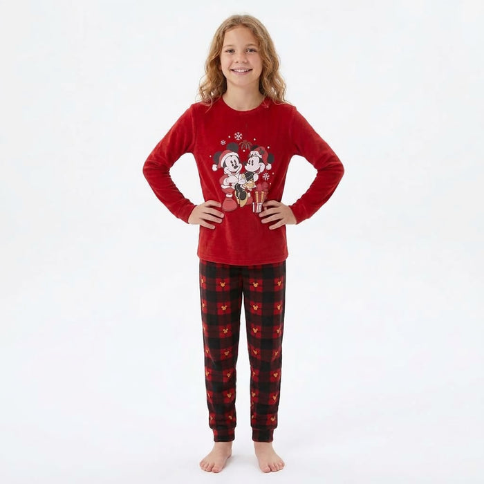 Girls' Licensed Mickey Mouse Family PJ Set, 2-Piece