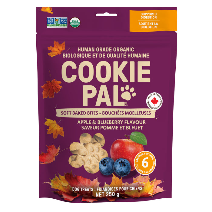 Bouchées moelleuses saveur de bleuets et de pomme Cookie Pal, 250 g