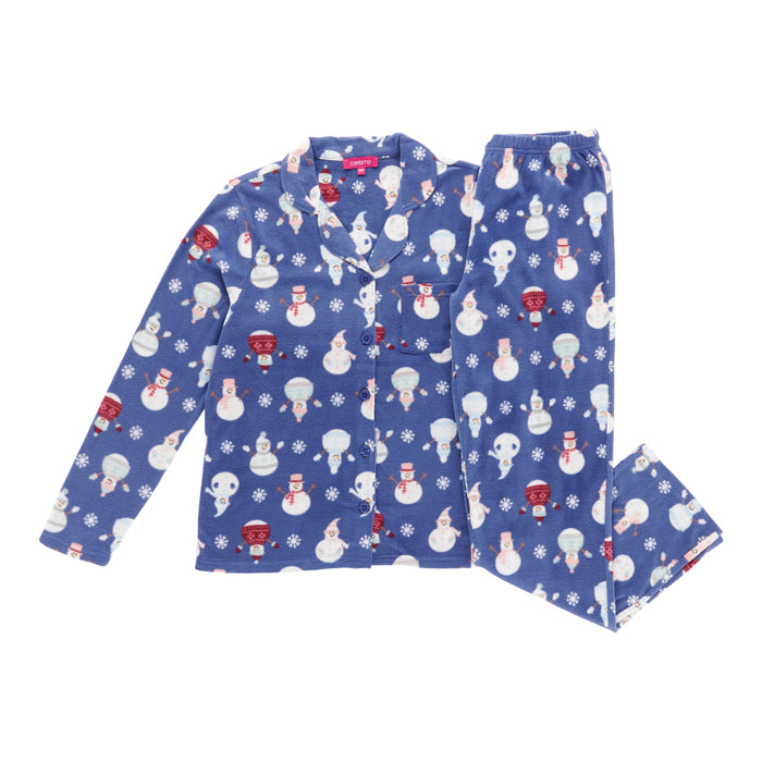 Carisma Women's Tailored Micropolar PJ Set, 2-Piece