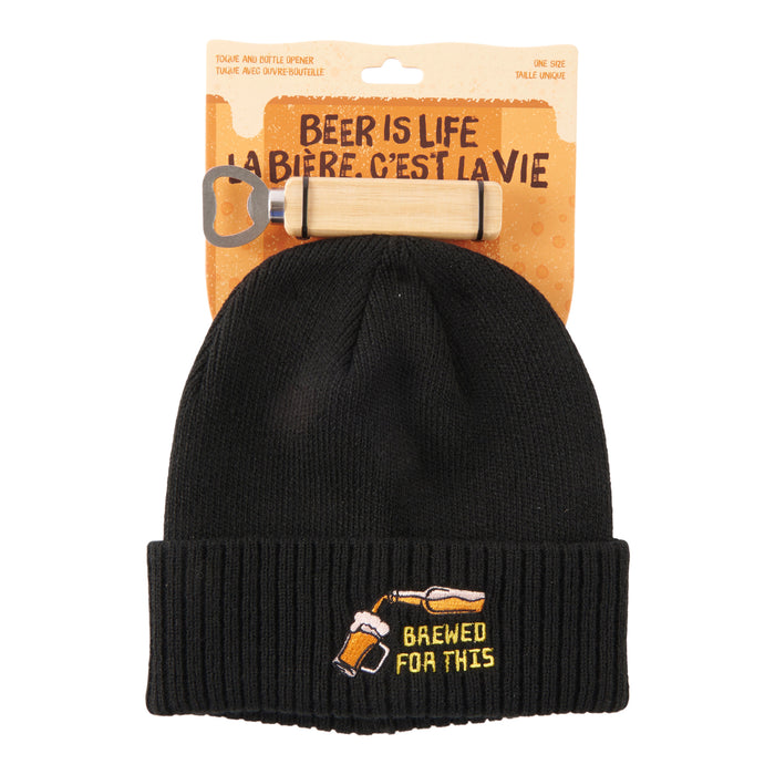 Tuque à motif de bière pour cadeau pour hommes
