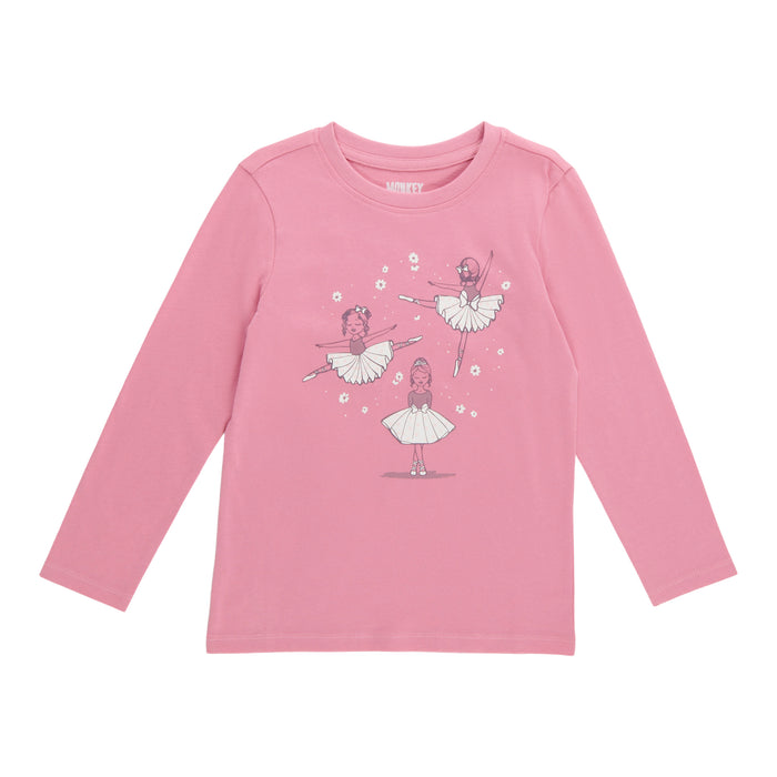 T-shirt imprimé à manches longues Inspiration automnale MONKEY BARS pour toutes-petites