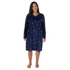 Robe de nuit en velours à col en V Carisma taille plus pour femme