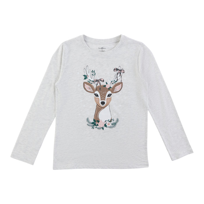 mySTYLE Kids Girls' Long Sleeve Screen Print T-Shirt