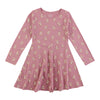 Robe imprimée à manches longues pour filles