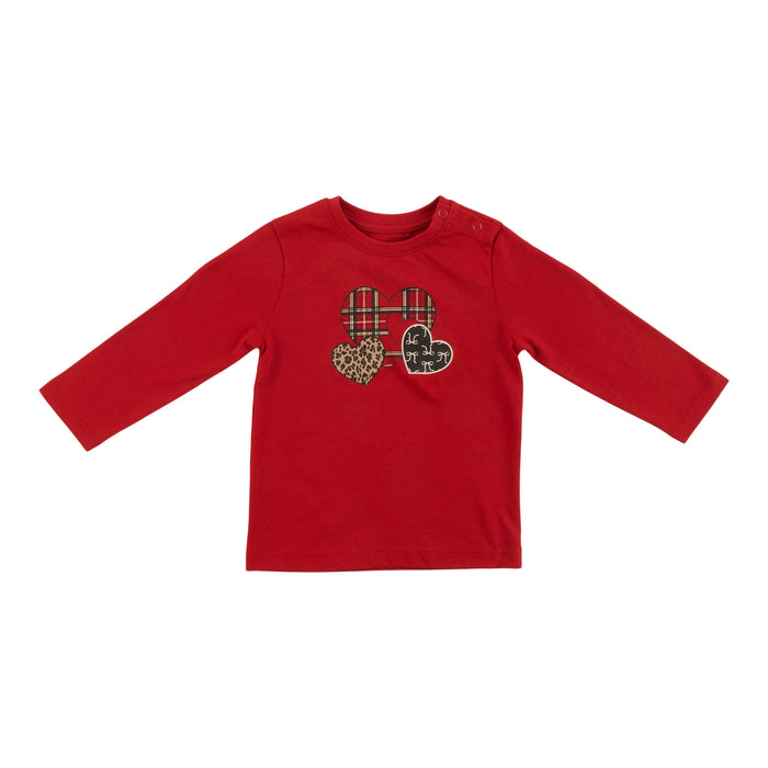 Tee-shirt à manches longues imprimé Pays nordique MONKEY BARS pour petites filles, 12-24 mois