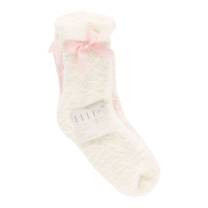 Mi-chaussettes douces Elle pour filles, emb. de 3 paires