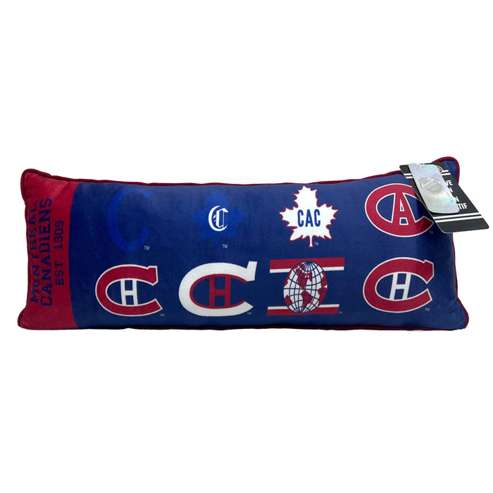 Coussin lombaire Canadiens de Montréal de la LNH, 26 po x 9 po