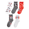 Mi-chaussettes de fantaisie sous licence pour filles, emb. de 5 paires