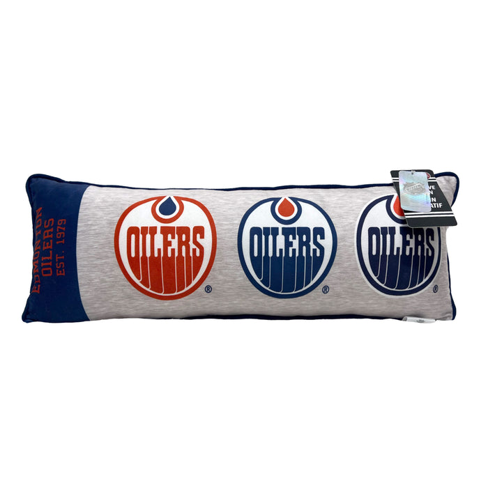 NHL Edmonton Oilers Lumbar Cushion, 26-in x 9-in.