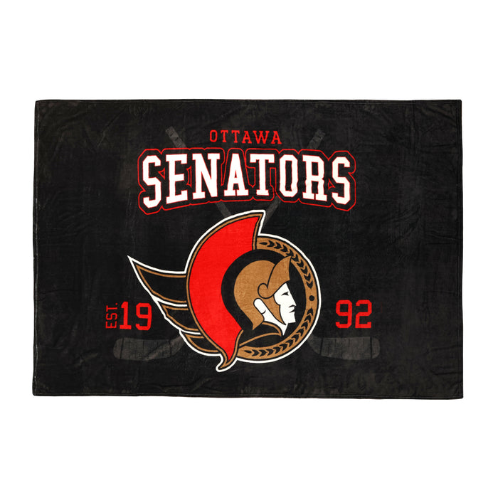NHL Jumbo Ottawa Senators Blanket, 62-in x 90-in.