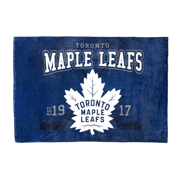 Couverture géante à motif des Maple Leafs de Toronto de la LNH, 62 po x 90 po