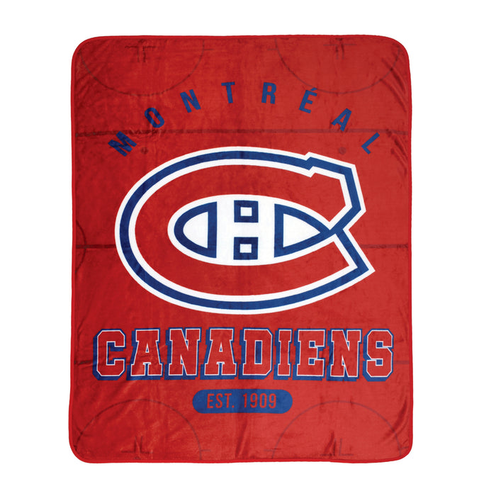 NHL Montreal Canadiens Plush Throw, 45-in x 60-in.