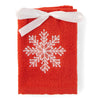 Holiday Embroidered Facecloths, Assorted, 11-in x 11-in.