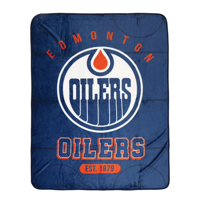 NHL Edmonton Oilers Plush Throw, 45-in x 60-in.