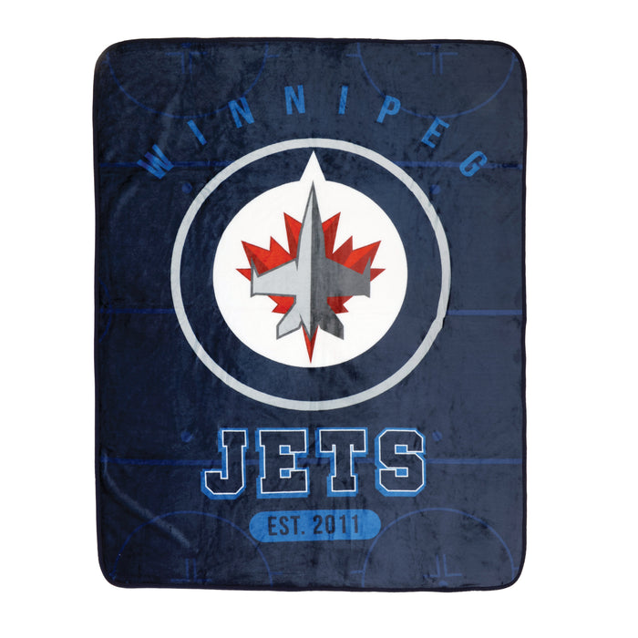 NHL Winnipeg Jets Plush Throw, 45-in x 60-in.