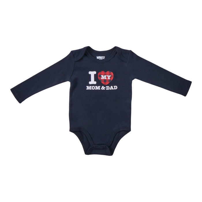 Cache-couche Pays nordique MONKEY BARS unisexe pour bébés, anglais, 3-24 mois, assortiment familial