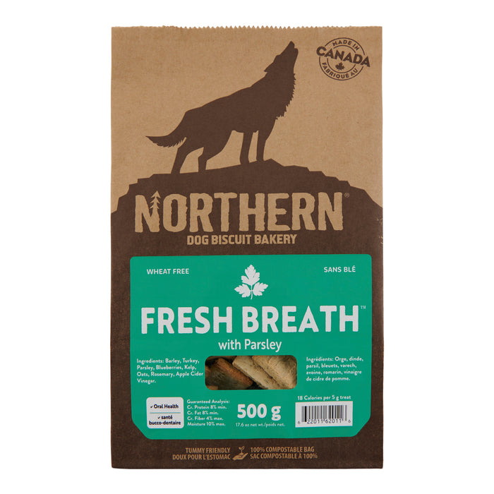 Biscuits pour chiens avec persil pour une haleine fraîche Northern Fresh, 500 g