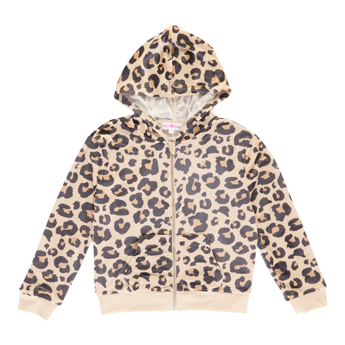 mySTYLE Kids Girls' Full-Zip Velour Hoodie