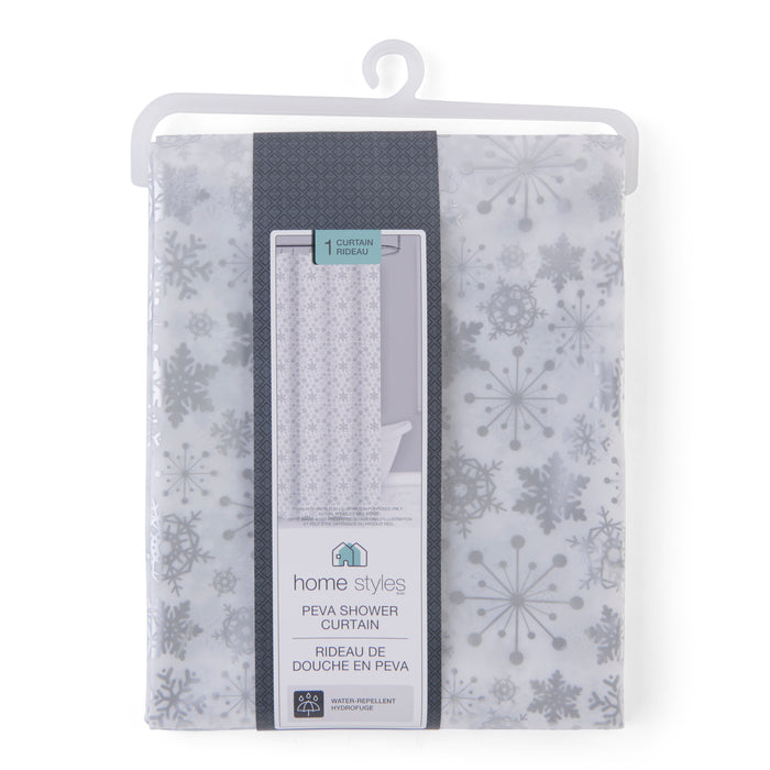 HomeStyles Holiday PEVA Shower Curtain, 70-in x 72-in.