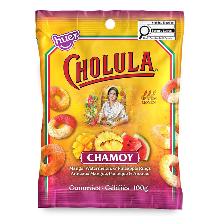 Huer Cholula Chamoy Gummy Rings, 100 g