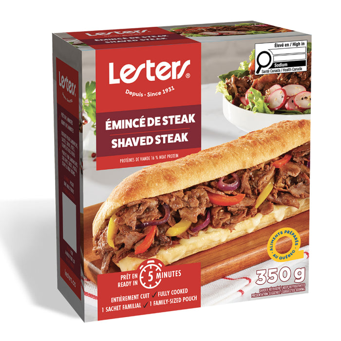 Lesters Émincé de Steak 1 Sachet Familial, 350 g