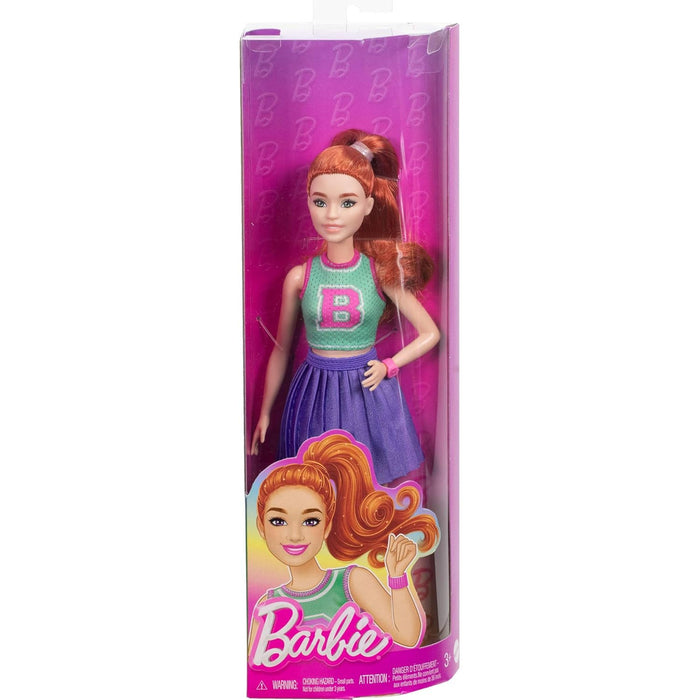 Poupée Barbie Fashionistas, cheveux rouges, 12 po