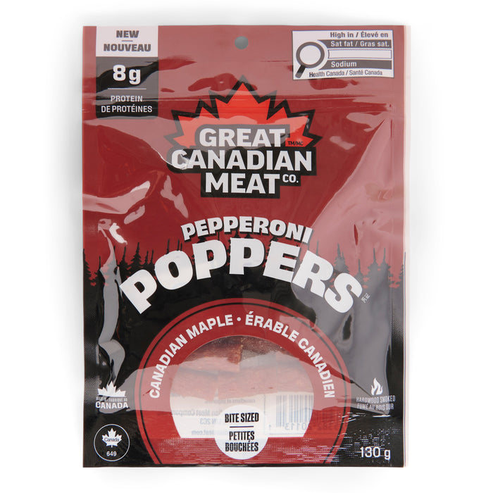 Great Canadian Meat Co. Maple Pepperoni Poppers, 130 g