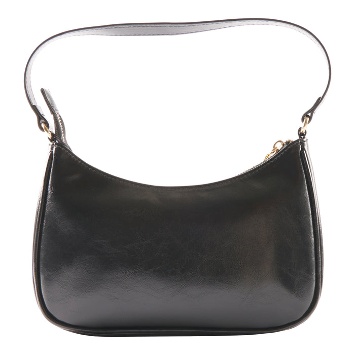Sac porté à l’épaule à finition lustrée