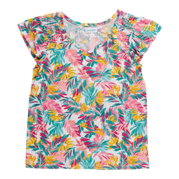 Women's Printed V-Neck T-Shirt, Assorted