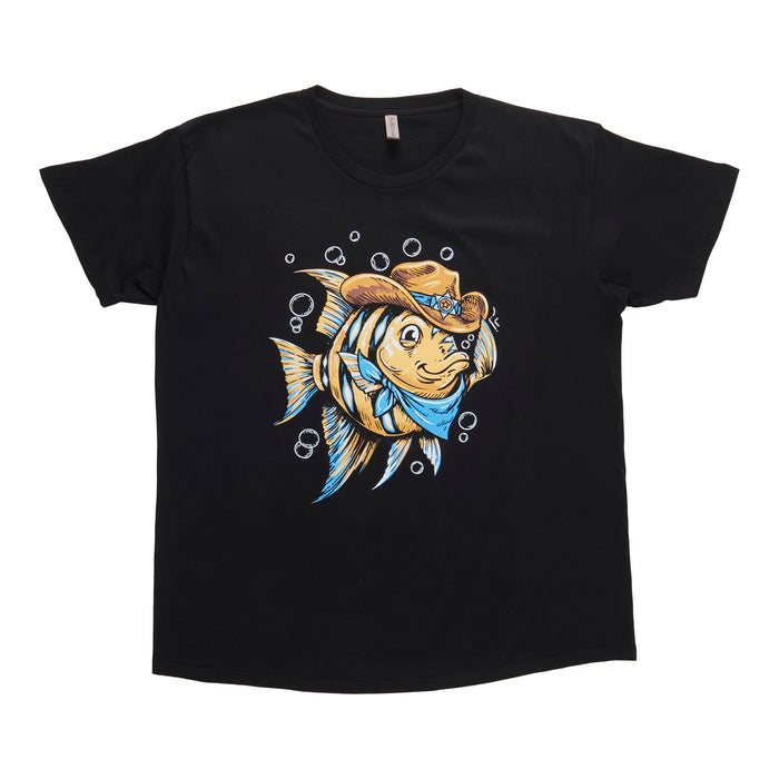 Adult Unisex Angel Fish Cowboy T-Shirt