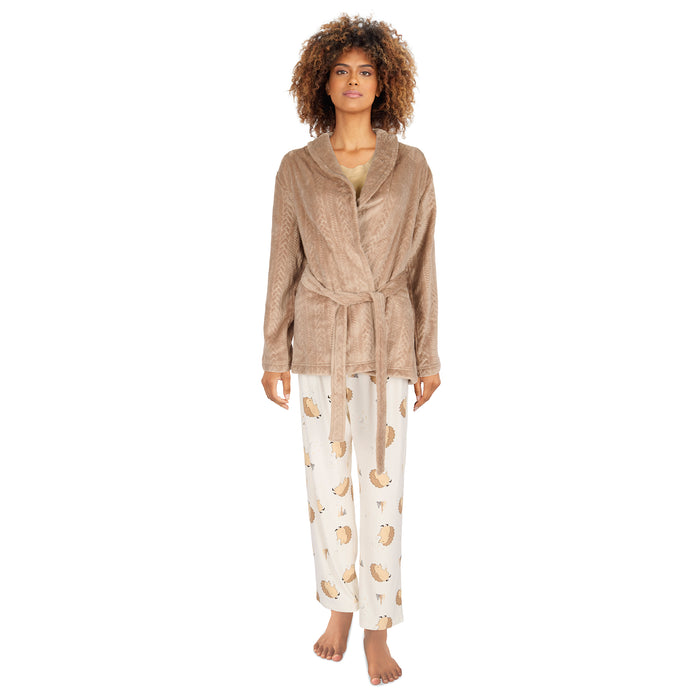 Carisma Women's PJ Set with Robe, 3-Piece