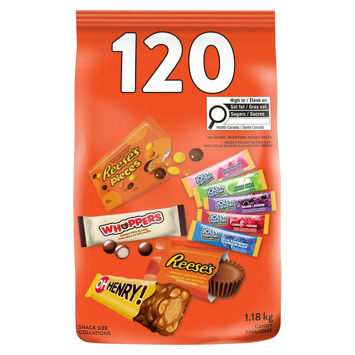 Assortiment de friandises Hershey's, 1,18 kg – emb. de 120