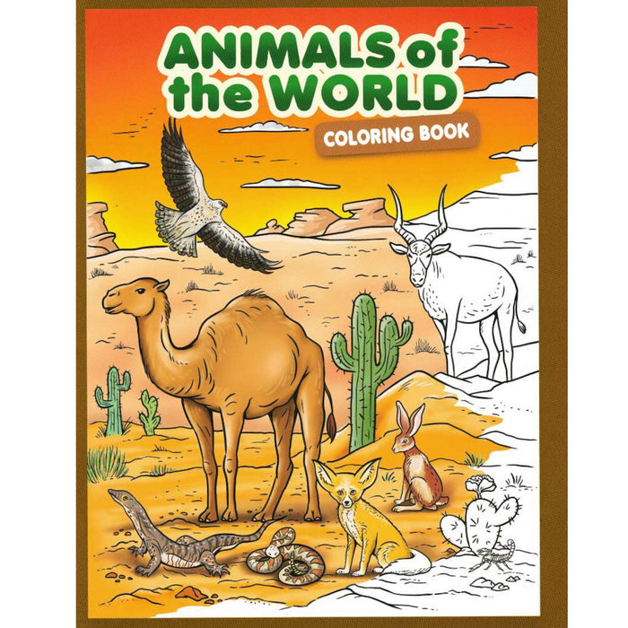 Animals Of The World Colouring Books, Assorted, 8-in x 10.5-in.