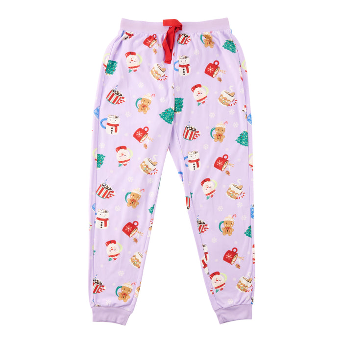 Comfy Cozy Women's Printed Micropolar PJ Joggers