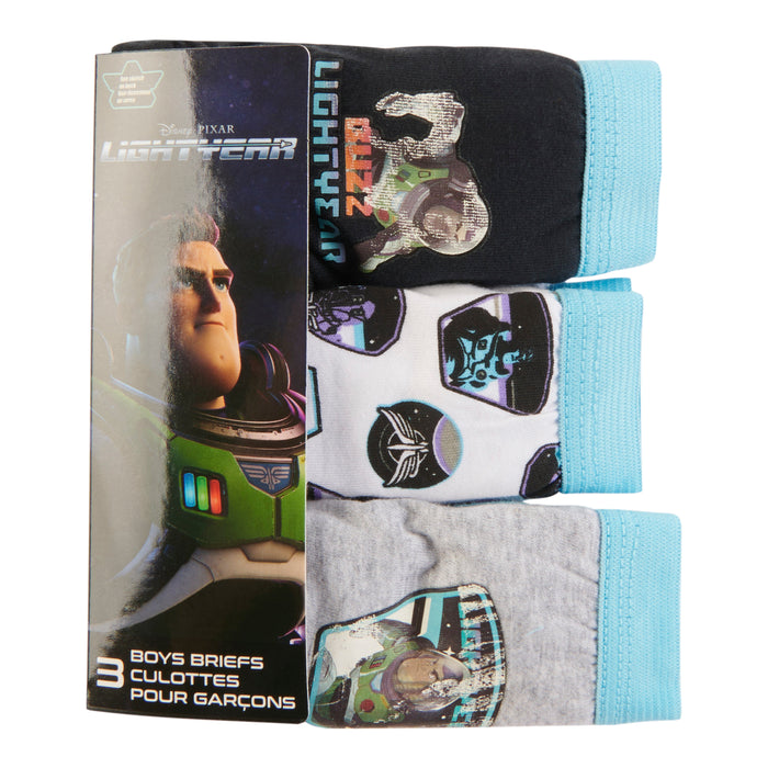Boys' Licensed Buzz Lightyear Cotton Briefs, 3-Pack